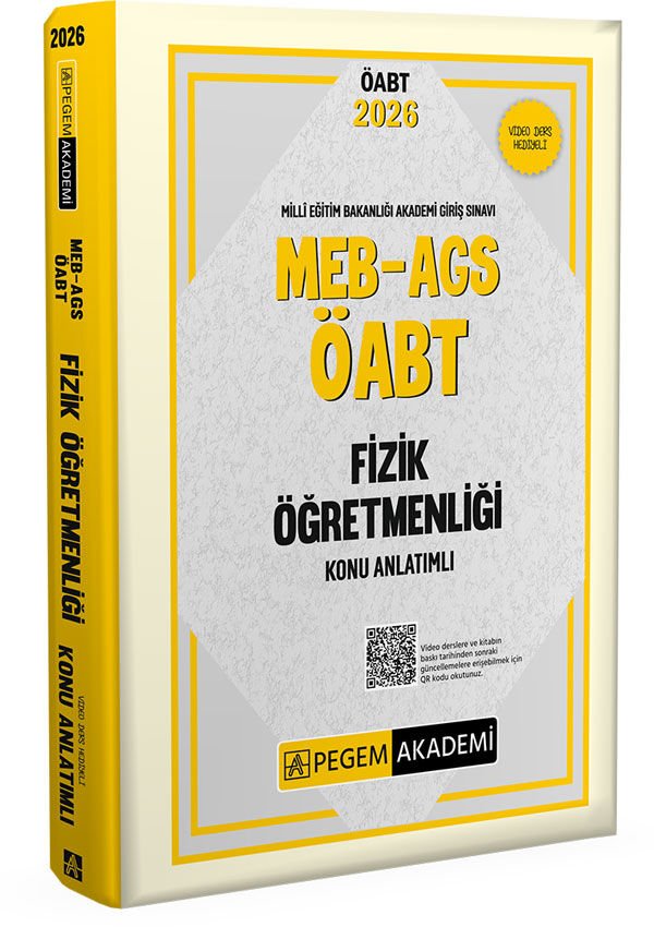 2026 MEB AGS ÖABT Fizik Öğretmenliği Konu Anlatımlı Pegem Yayınları
