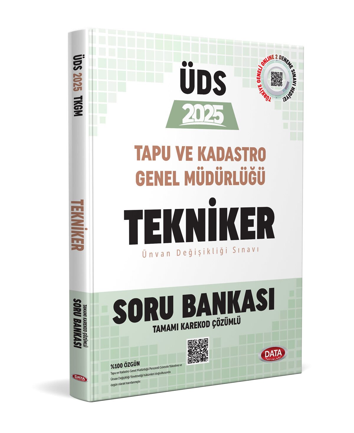 Tapu ve Kadastro Genel Müdürlüğü UDS Tekniker Soru Bankası Karekod Çözümlü Data Yayınları