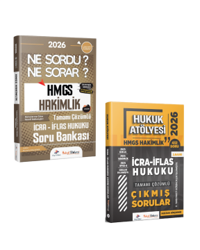 Dizgi Kitap 2026 Hukuk Atölyesi HMGS Hakimlik İcra İflas Hukuku Soru Bankası ve İcra İflas Hukuku Çıkmış Sorular Seti