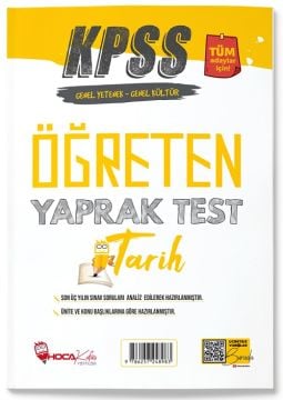 KPSS Tarih Öğreten Yaprak Test Hoca Kafası Yayınları