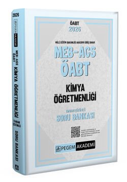 Pegem Akademi 2026 MEB-AGS ÖABT Kimya Öğretmenliği Tamamı Çözümlü Soru Bankası