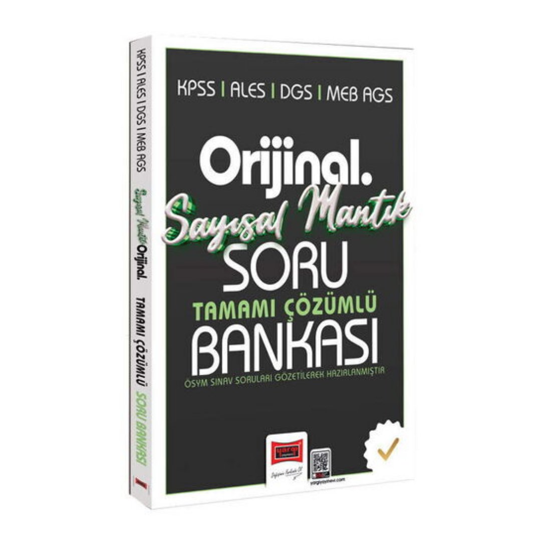 Yargı Yayınları KPSS ALES DGS MEB-AGS Orijinal Sayısal Mantık Tamamı Çözümlü Soru Bankası