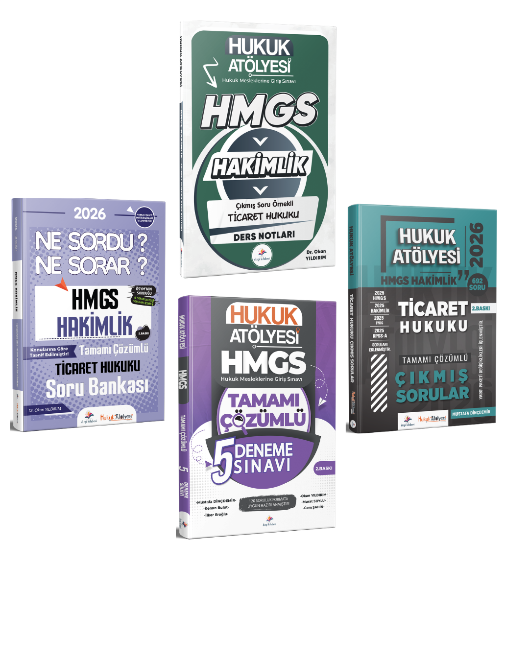 Dizgi Kitap 2026 Hukuk Atölyesi HMGS Sınavı Çıkmış Soru Örnekli Ticaret Hukuku Ders Notları & Soru Bankası & Ticaret Hukuku Çıkmış Sorular & Deneme Seti