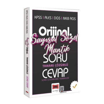 Yargı Yayınları KPSS ALES DGS MEB-AGS Orijinal Sayısal-Sözel Mantık Tamamı Çözümlü Soru Cevap Kitabı