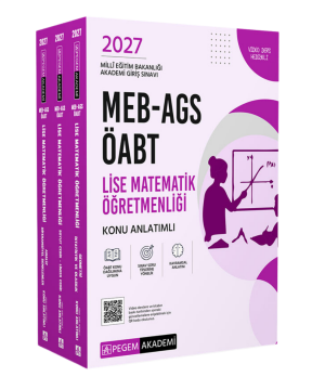 Pegem Yayınları 2027 MEB-AGS ÖABT Lise Matematik Öğretmenliği Konu Anlatımlı (3 kitap)