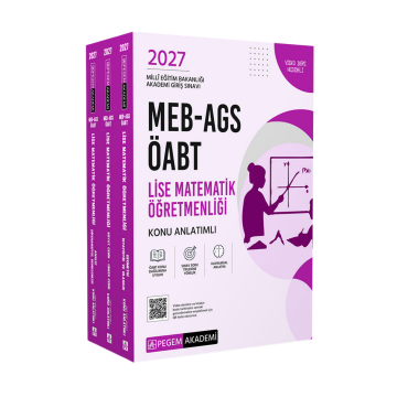 Pegem Yayınları 2027 MEB-AGS ÖABT Lise Matematik Öğretmenliği Konu Anlatımlı (3 kitap)