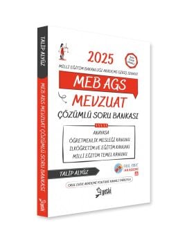 2025 Meb Ags Mevzuat Çözümlü Soru Bankası Yetki Yayınları