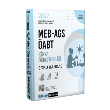 Pegem Yayınları 2027 MEB-AGS ÖABT Kimya Öğretmenliği Tamamı Çözümlü Soru Bankası