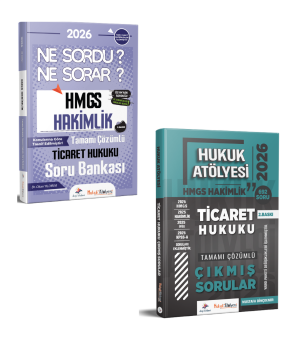 Dizgi Kitap 2026 Hukuk Atölyesi HMGS Hakimlik Ticaret Hukuku Soru Bankası ve Ticaret Hukuku Çıkmış Sorular Seti