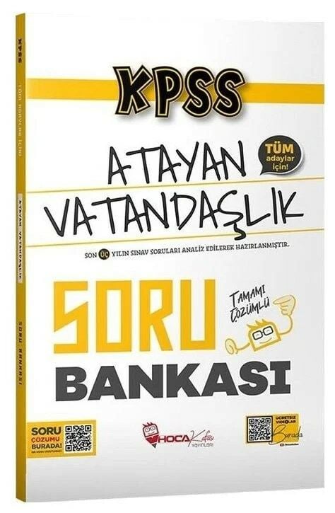 KPSS Vatandaşlık Atayan Soru Bankası Çözümlü Hoca Kafası Yayınları