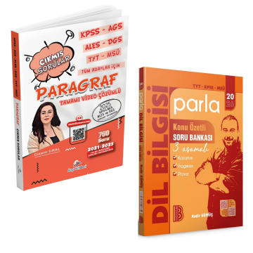 Dizgi Kitap KPSS AGS ALES DGS TYT MSÜ Tüm Adaylar İçin Paragraf Çıkmış Sorular & TYT KPSS MSÜ Parla Dilbilgisi Konu Özetli Soru Bankası Kadir Gümüş Benim Hocam Seti