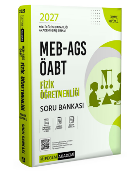 Pegem Yayınları 2027 MEB-AGS ÖABT Fizik Öğretmenliği Tamamı Çözümlü Soru Bankası
