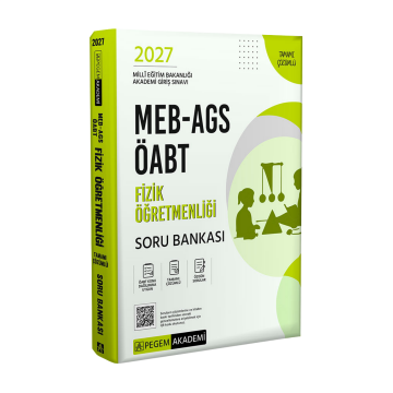 Pegem Yayınları 2027 MEB-AGS ÖABT Fizik Öğretmenliği Tamamı Çözümlü Soru Bankası