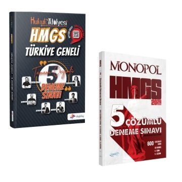 Dizgi Kitap Hukuk Atölyesi HMGS Türkiye Geneli Optikli Tamamı Çözümlü 5 Deneme Sınavı ve Monopol Yayınları HMGS 5 Deneme Çözümlü Seti