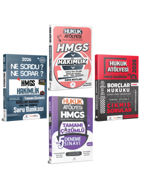 Dizgi Kitap 2026 Hukuk Atölyesi HMGS Sınavı Çıkmış Soru Örnekli Borçlar Hukuku Ders Notları & Soru Bankası & Borçlar Hukuku Çıkmış Sorular & Deneme Seti