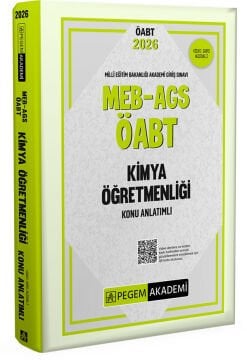 2026 MEB AGS ÖABT Kimya Öğretmenliği Konu Anlatımlı Pegem Yayınları