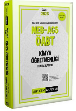 Pegem Akademi 2026 MEB-AGS ÖABT Kimya Öğretmenliği Konu Anlatımlı