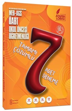 Atama Lobisi ÖABT MEB-AGS Okul Öncesi Öğretmenliği 7 Deneme Çözümlü Atama Lobisi Yayınları - İADESİZ