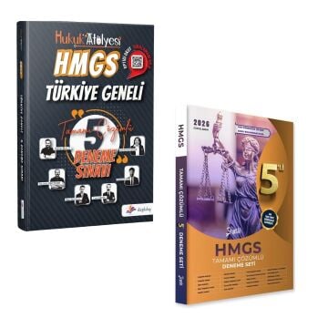 Dizgi Kitap Hukuk Atölyesi HMGS Türkiye Geneli Optikli Tamamı Çözümlü 5 Deneme Sınavı ve Yetki Yayınları HMGS Tamamı Çözümlü 5'li Deneme Seti