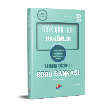Dizgi Kitap Sine Qua Non Hakimlik Kamu Hukuku Çözümlü Soru Bankası 3.Baskı 2022 (Kelepir Üründür.-İadesi Yoktur.)