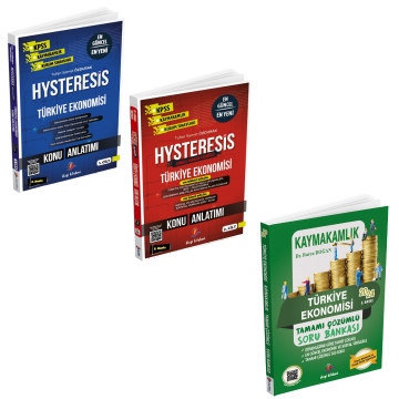 Dizgi Kitap 2024 Hysteresis Türkiye Ekonomisi Konu Anlatımı ve Soru Bankası Seti 5. Baskı