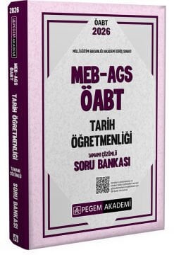 Pegem Yayınları 2026 MEB-AGS ÖABT Tarih Öğretmenliği Tamamı Çözümlü Soru Bankası