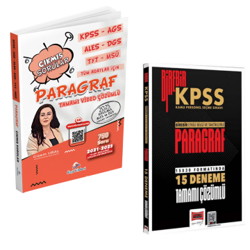 Dizgi Kitap KPSS AGS ALES DGS TYT MSÜ Tüm Adaylar İçin Paragraf Çıkmış Sorular & Birebir KPSS Paragraf 15 Deneme Sınavı Yargı Seti
