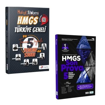 Dizgi Kitap Hukuk Atölyesi HMGS Türkiye Geneli Optikli Tamamı Çözümlü 5 Deneme Sınavı ve İlken Yayınları HMGS Son Prova 5 Özgün Çözümlü Deneme Sınavı Seti