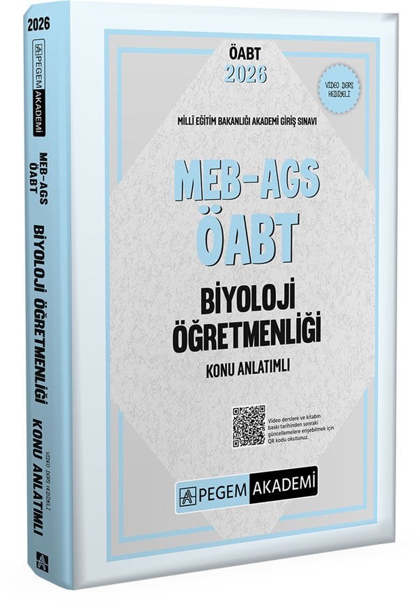 2026 MEB AGS ÖABT Biyoloji Öğretmenliği Konu Anlatımlı Pegem Yayınları