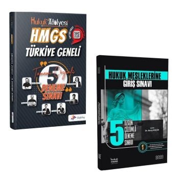 Dizgi Kitap Hukuk Atölyesi HMGS Türkiye Geneli Optikli Tamamı Çözümlü 5 Deneme Sınavı ve İlken Yayınları HMGS 5 Özgün Deneme Çözümlü Seti