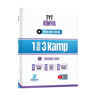 Zeduva Yayınları Meschemy Kimya TYT Kimya 1 Kitap 3 Kamp Video Ders Kitabı Mesut Uğurdoğan
