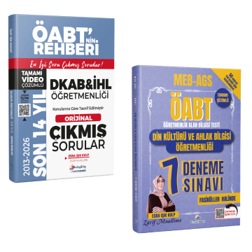 Dizgi Kitap 2027 MEB-AGS ÖABT DKAB İHL Son 14 Yıl Çıkmış Sorular ve Tamamı PDF Çözümlü 7 Deneme Sınavı Seti - Zarif Muallime Esra Işık Kulp