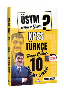Dizgi Kitap ÖSYM Böyle Sorar 2026 KPSS Türkçe Tamamı PDF Çözümlü 10 Deneme Sınavı Yamin Yalçın