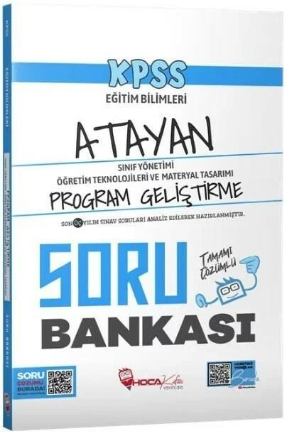 Hoca Kafası KPSS Eğitim Bilimleri Program Geliştirme, Sınıf, Materyal Atayan Soru Bankası Çözümlü Hoca Kafası Yayınları