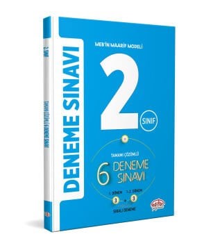 Editör Yayınları 2. Sınıf Tamamı Çözümlü 3 + 3 Deneme Sınavı