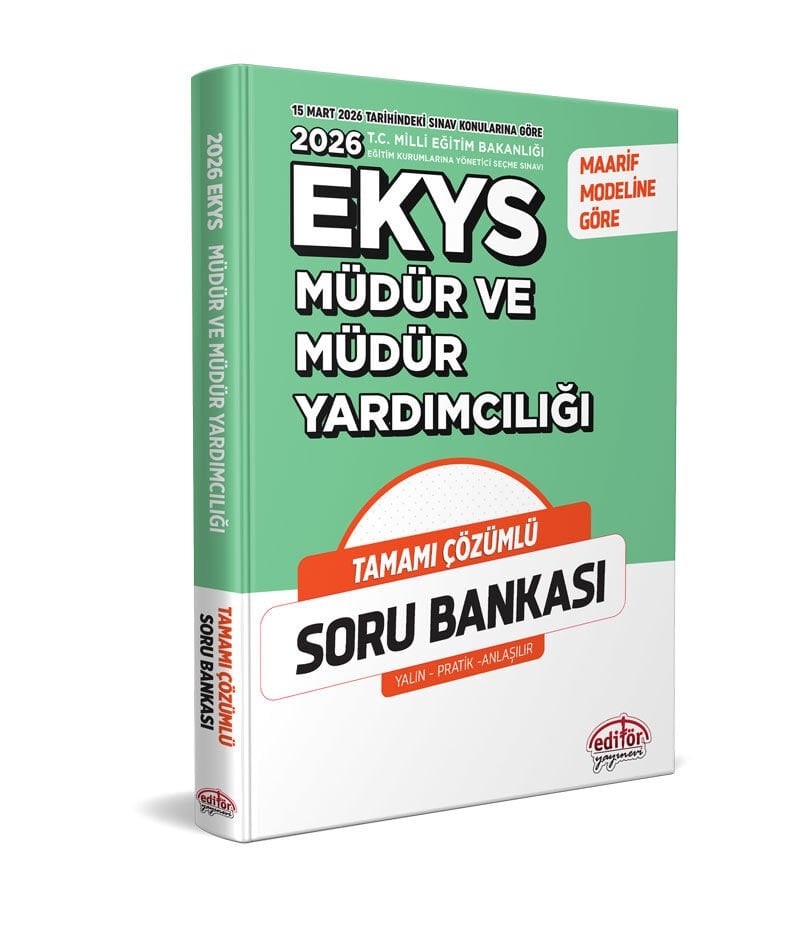 2026 Müdür Ve Müdür Yardımcılığı Ekys Tamamı Çözümlü Soru Bankası Editör Yayınları