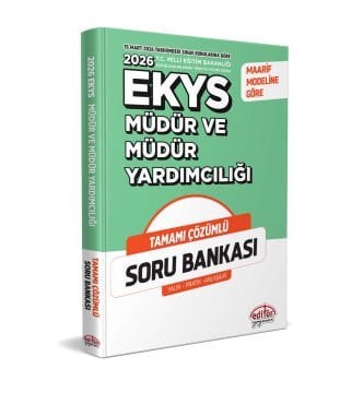 2026 Müdür Ve Müdür Yardımcılığı Ekys Tamamı Çözümlü Soru Bankası Editör Yayınları