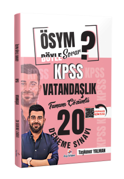 Dizgi Kitap ÖSYM Böyle Sorar 2026 KPSS Vatandaşlık Tamamı PDF Çözümlü 20 Deneme Sınavı Taşkıner Yalman
