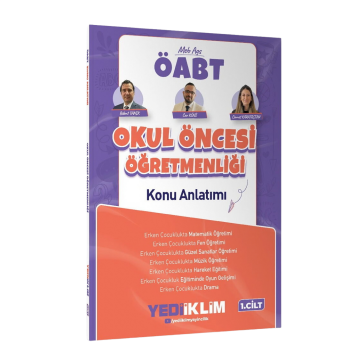 Yediiklim Yayınları 2027 MEB-AGS ÖABT Okul Öncesi Öğretmenliği Konu Anlatımı 1. Cilt - Bülent Tanık, Can Köni, Cennet Karataştan