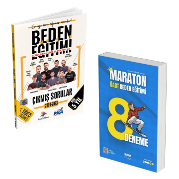 Dizgi Kitap 2024 Öabt Beden Eğitimi Son 5 Yıl Orijinal Çıkmış Sorular + Maraton 8 Deneme Seti