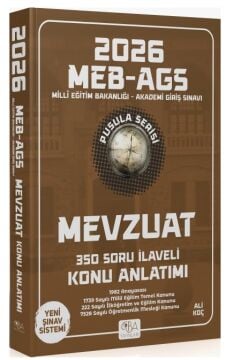 CBA Yayınları 2026 MEB-AGS Mevzuat Konu Anlatımı Pusula Serisi - Ali Koç