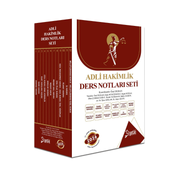 Yetki Yayınları 2026 ÇSA Adli Hakimlik Ders Notu Seti