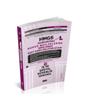 HMGS Özet Konu Anlatımı İş ve Sosyal Güvenlik Hukuku Savaş Yayınları