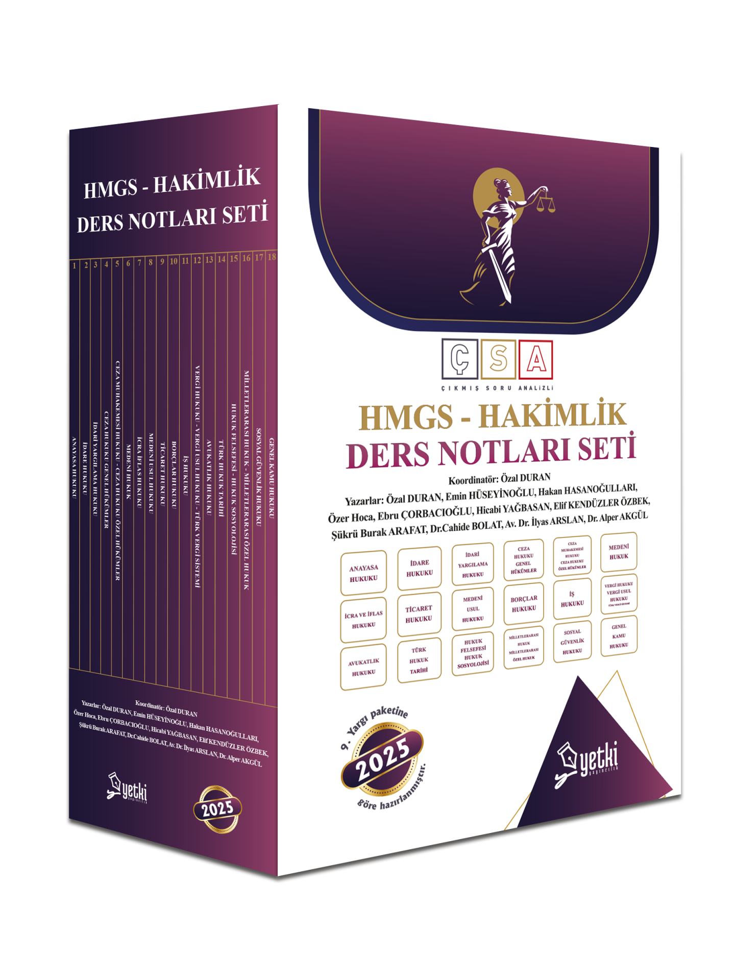 2025 Hmgs ve Hakimlik Ders Notu Seti Yetki Yayınları