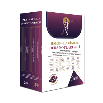 2026 Hmgs ve Hakimlik Ders Notu Seti Yetki Yayınları