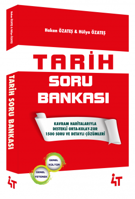 KPSS Tarih Soru Bankası Çözümlü - Hakan Özateş 4T Yayınları