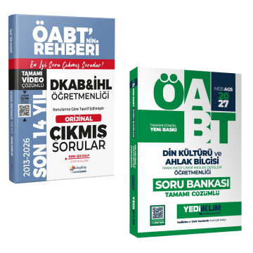 Dizgi Kitap 2027 MEB-AGS ÖABT DKAB İHL Son 14 Yıl Çıkmış Sorular ve Yediiklim Yayınları Soru Bankası Seti