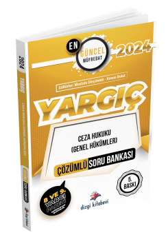 Dizgi Kitap 2024 Yargıç Ceza Hukuku (Genel Hükümler) Çözümlü Soru Bankası