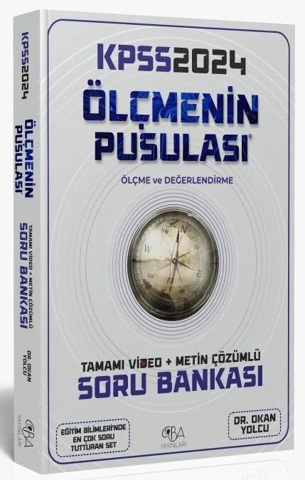 2024 KPSS Eğitim Bilimleri Ölçme ve Değerlendirmenin Pusulası Soru Bankası Video Çözümlü CBA Yayınları