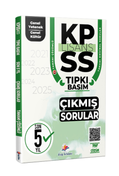 Dizgi Kitap 2026 KPSS Genel Yetenek Genel Kültür Son 5 Yıl PDF Çözümlü Tıpkı Basım Çıkmış Sorular